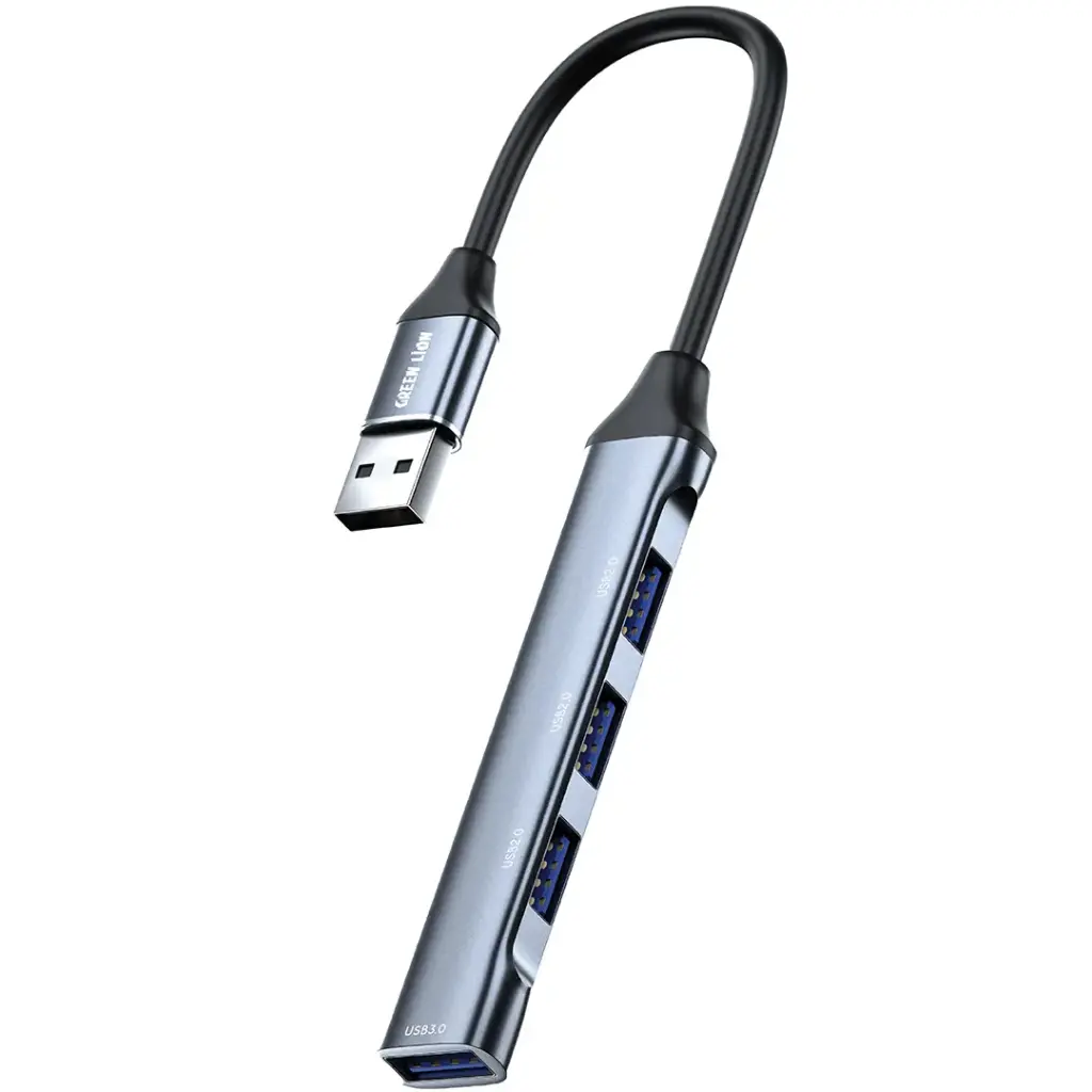 Green Lion 4-In-1 USB Hub - Docking Station Adapter