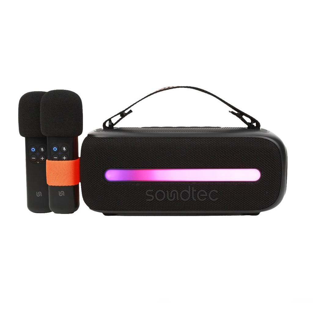 Porodo Soundtec 14W Speaker with Dual Wireless Microphone