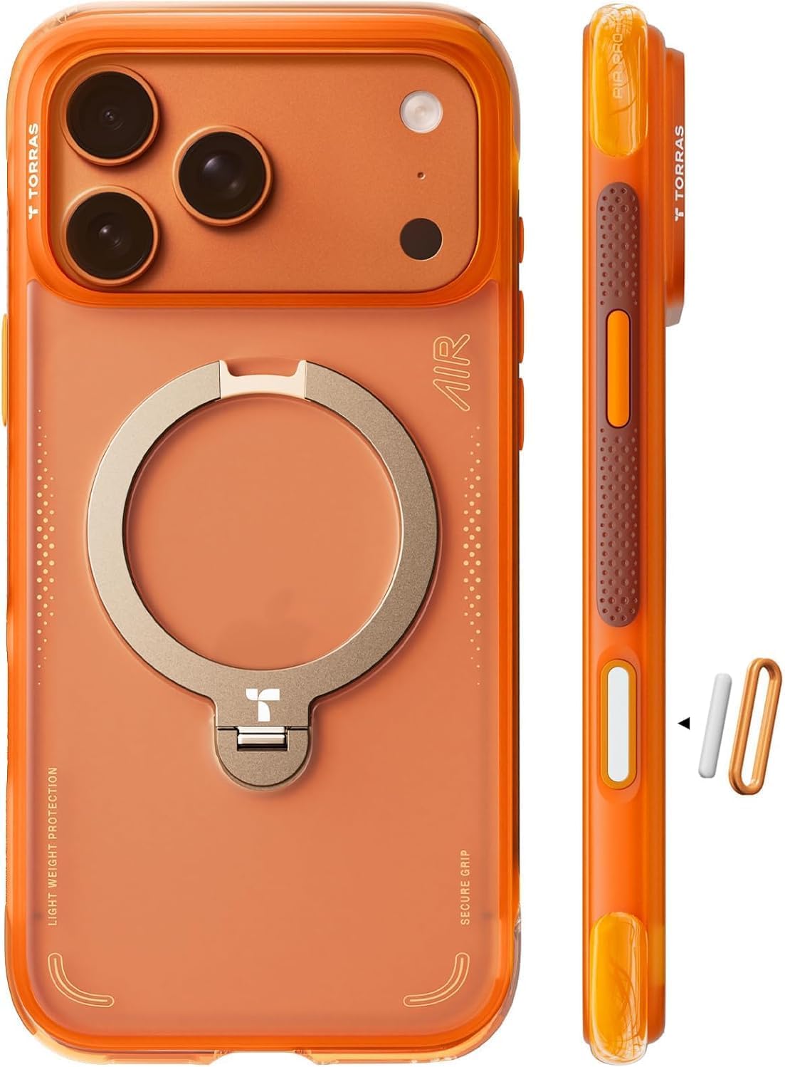 Torras Ostand horizon orange Q3 Air for iPhone 17 Pro Max