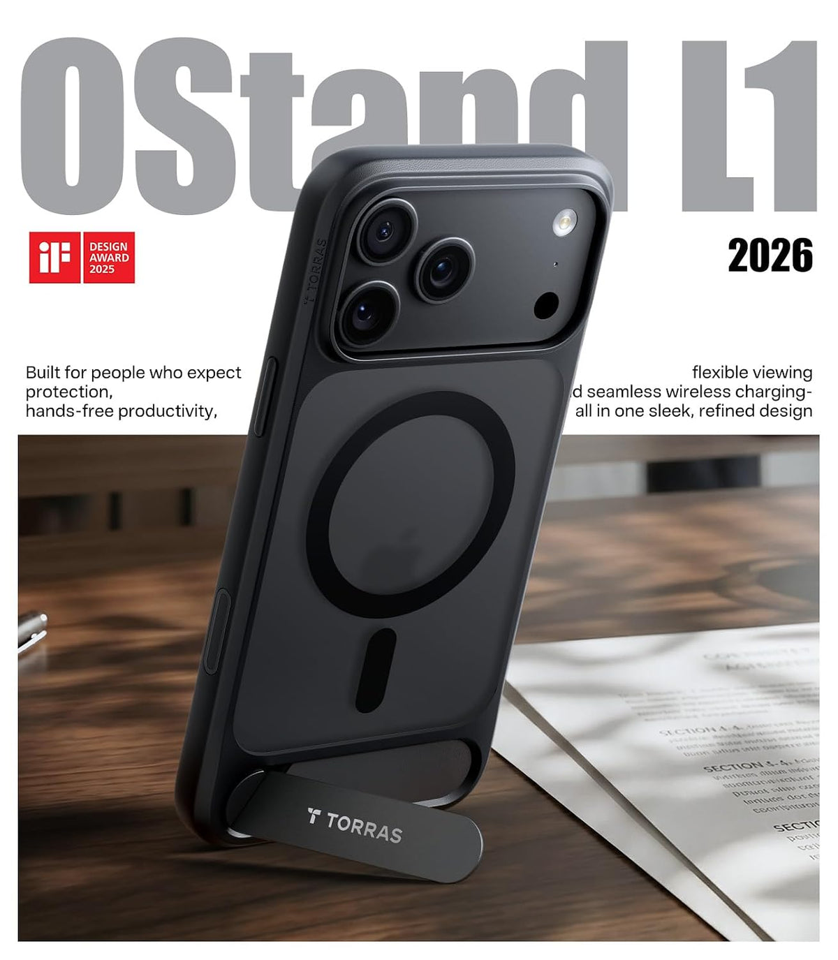 TORRAS Ostand L1 Black Case