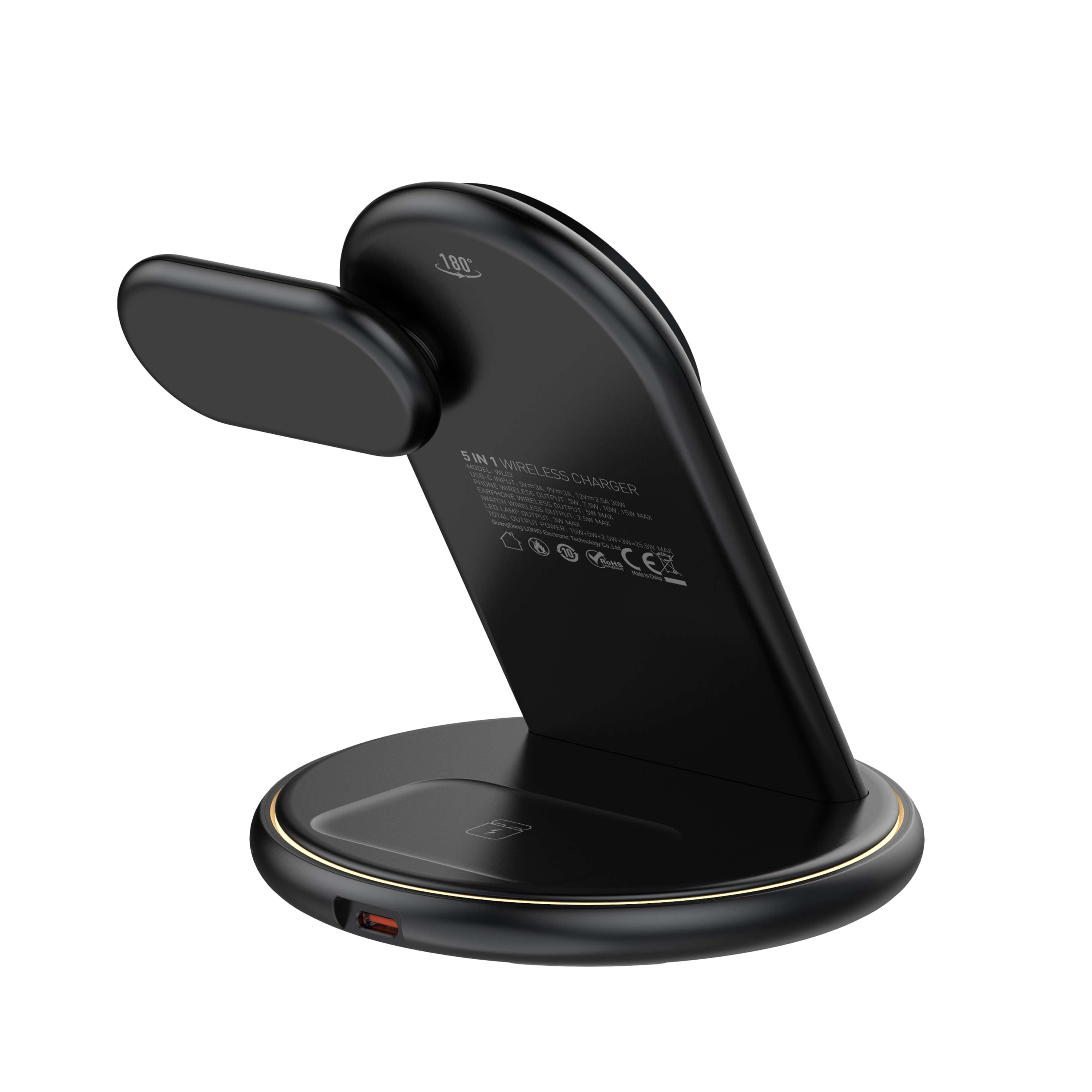 LDNIO WL02 5-in-1 Desktop Wireless Charging Station