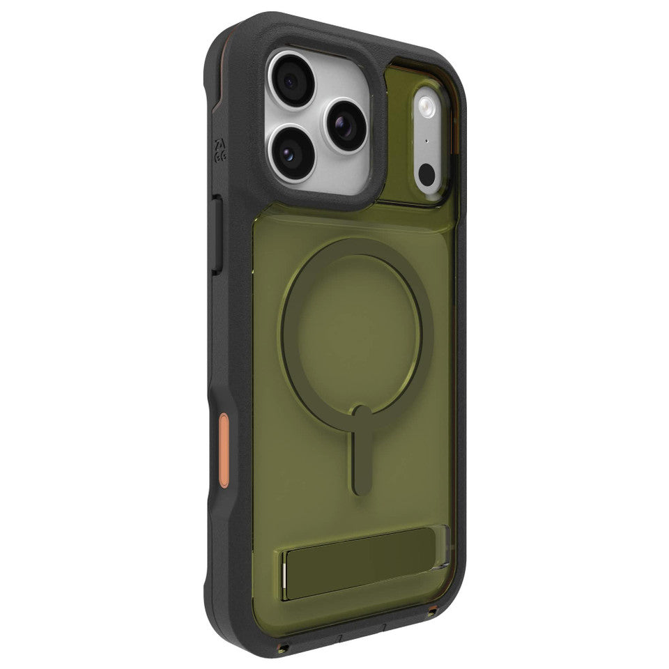 Zagg Rainier Snap With Kickstand Green iPhone 17 Pro Case