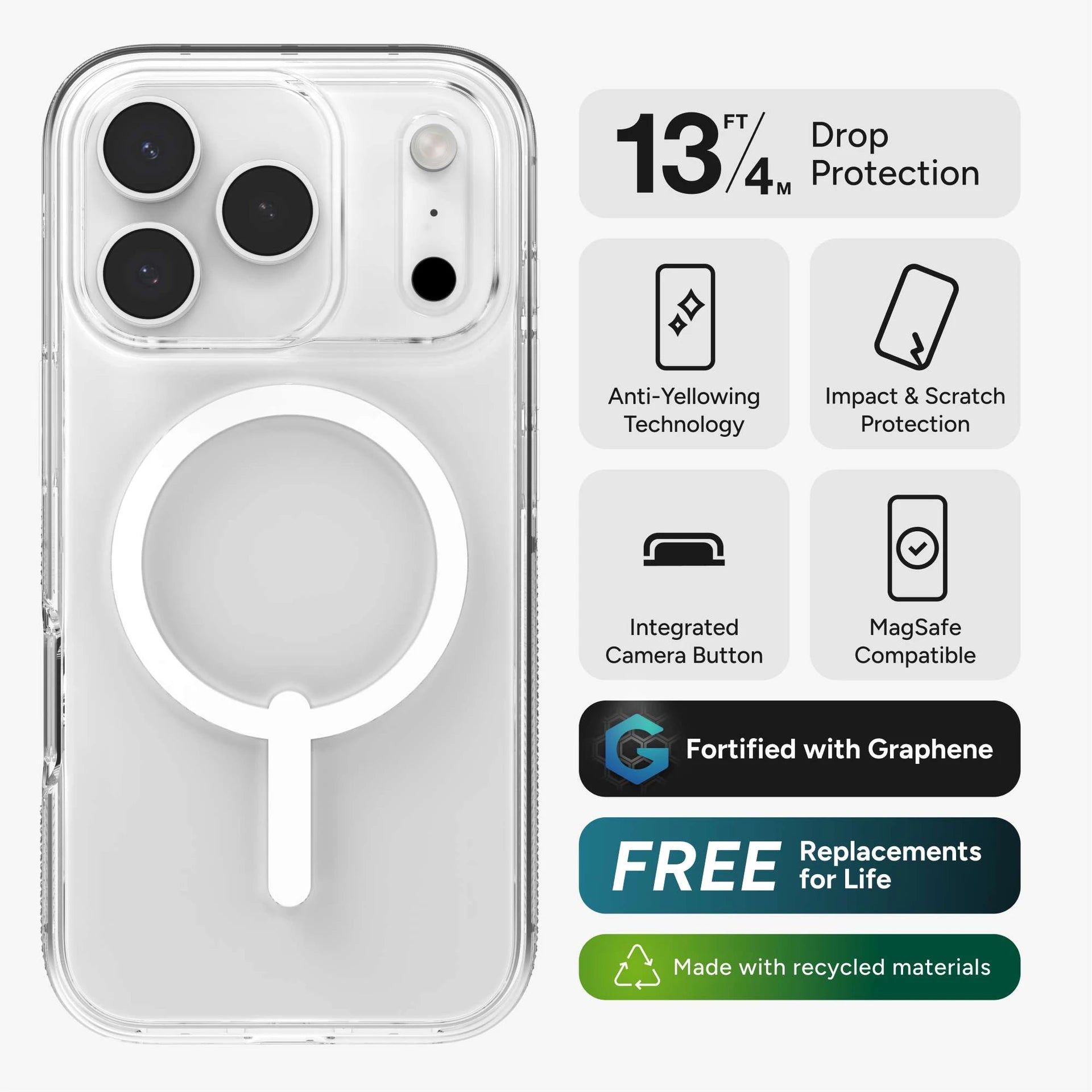 Zagg Crystal Palace Snap iPhone 17 Pro Case