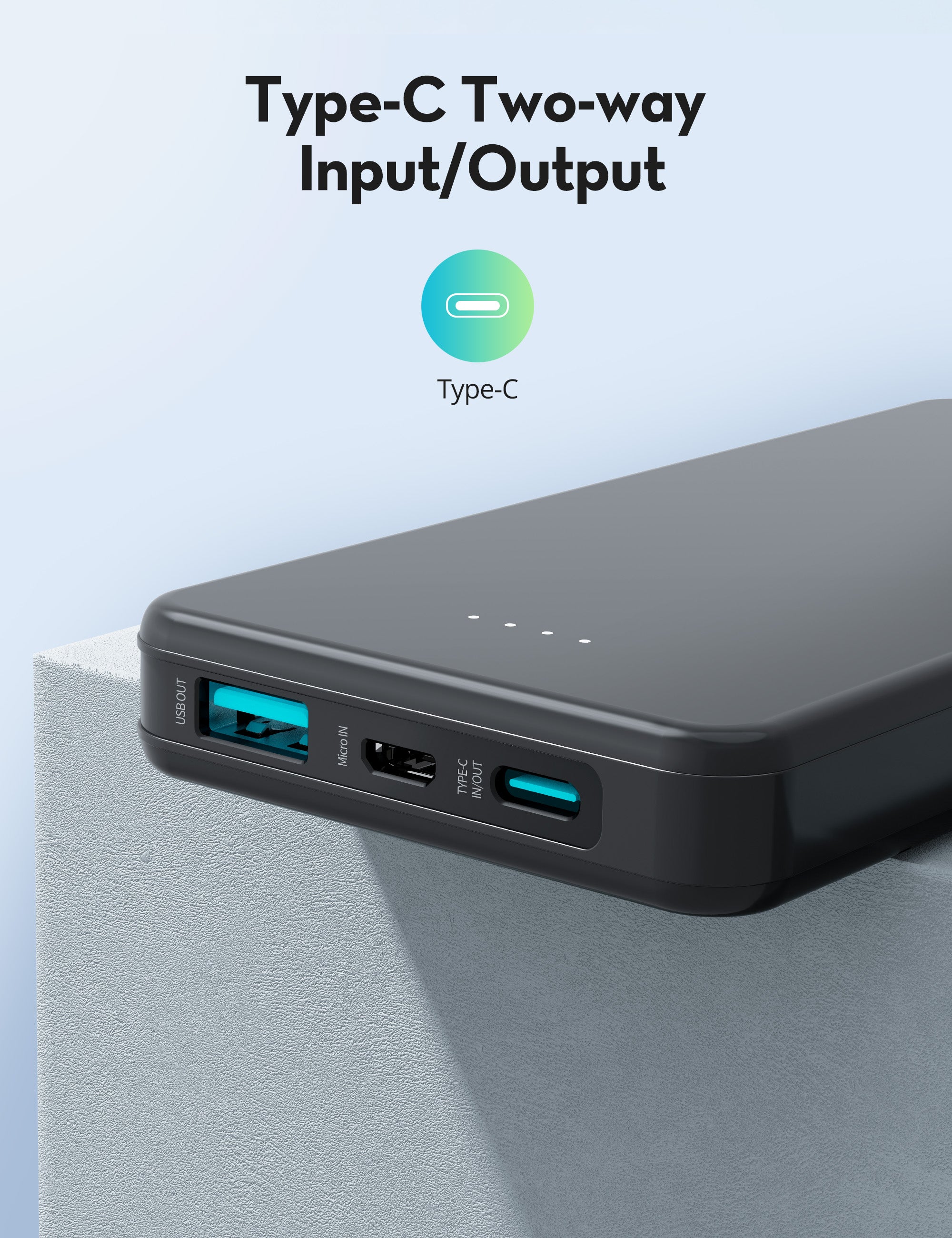ravpower 10000 mah 15w 3 port powerbank