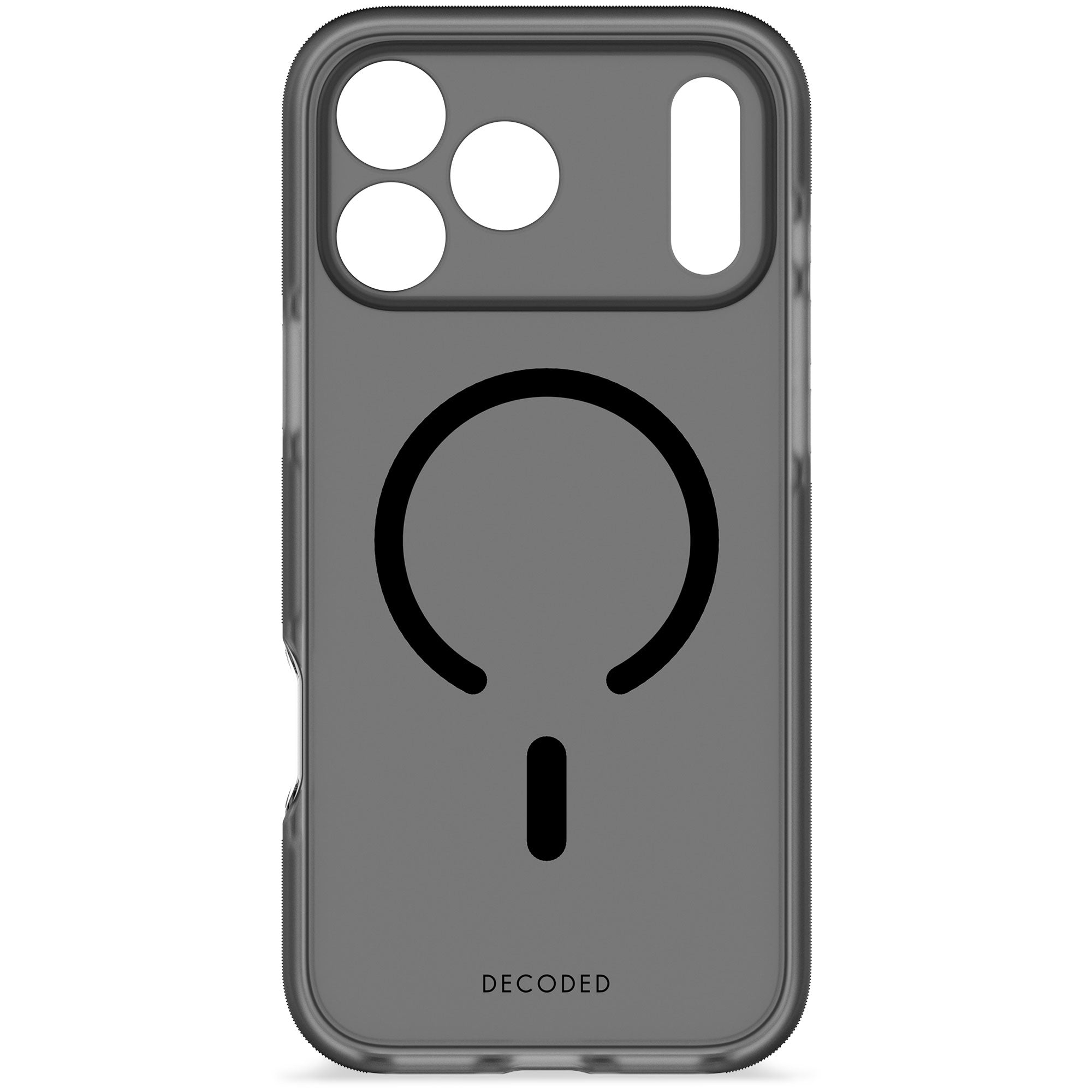 Decoded DropTec Transparent Frosted Black Cover For iPhone 17 Pro Max