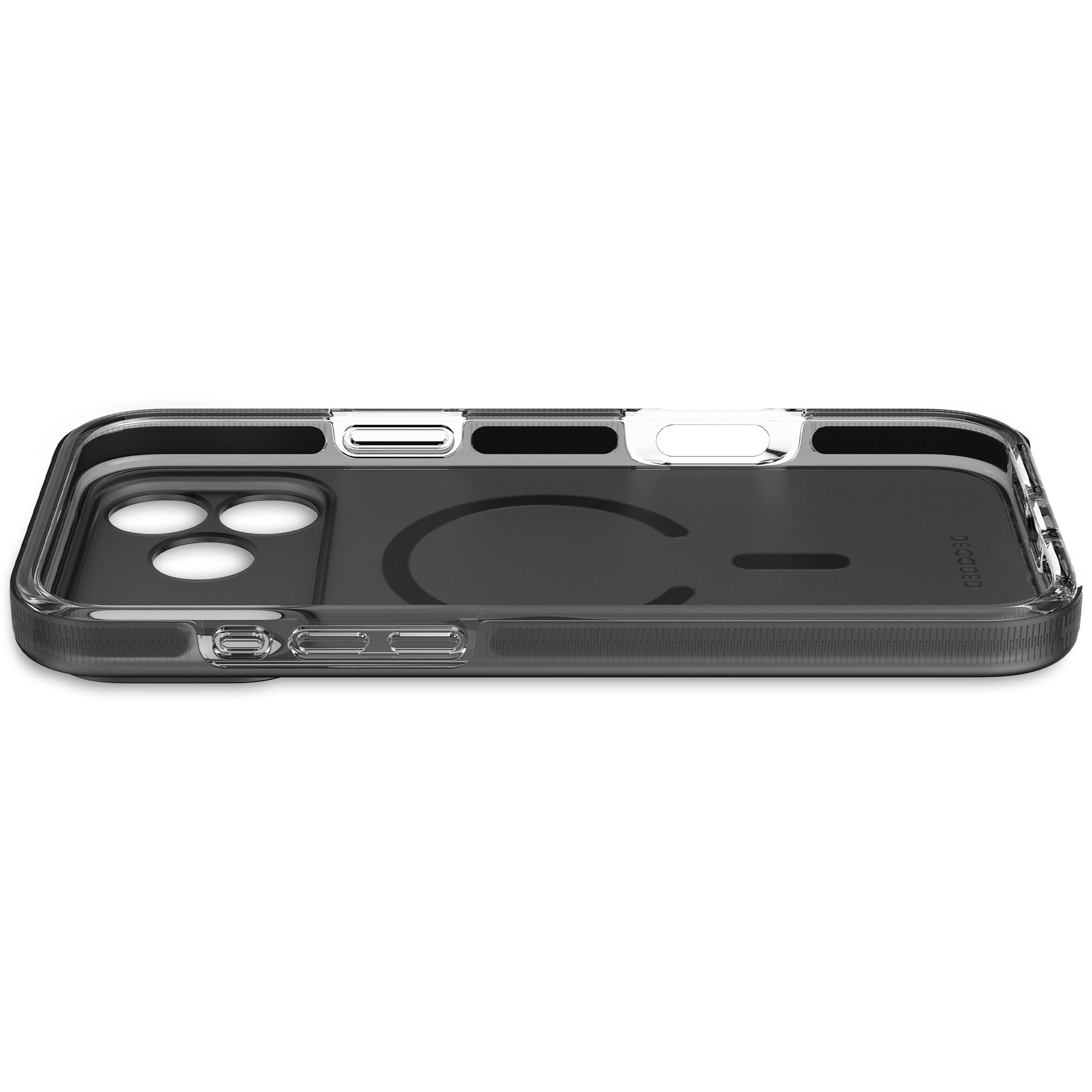 Decoded DropTec Transparent Frosted Black Cover For iPhone 17 Pro Max