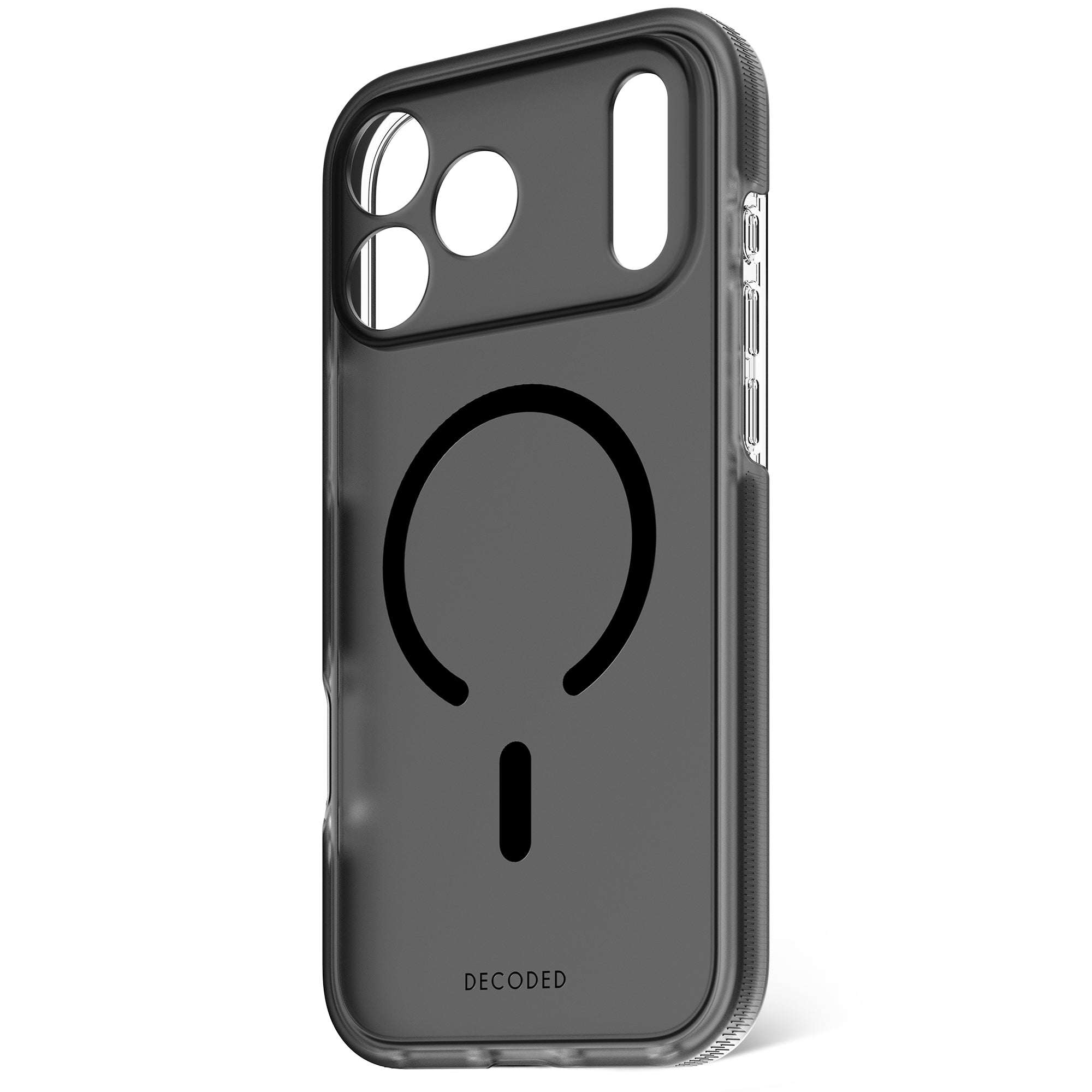 Decoded DropTec Transparent Frosted Black Cover For iPhone 17 Pro Max