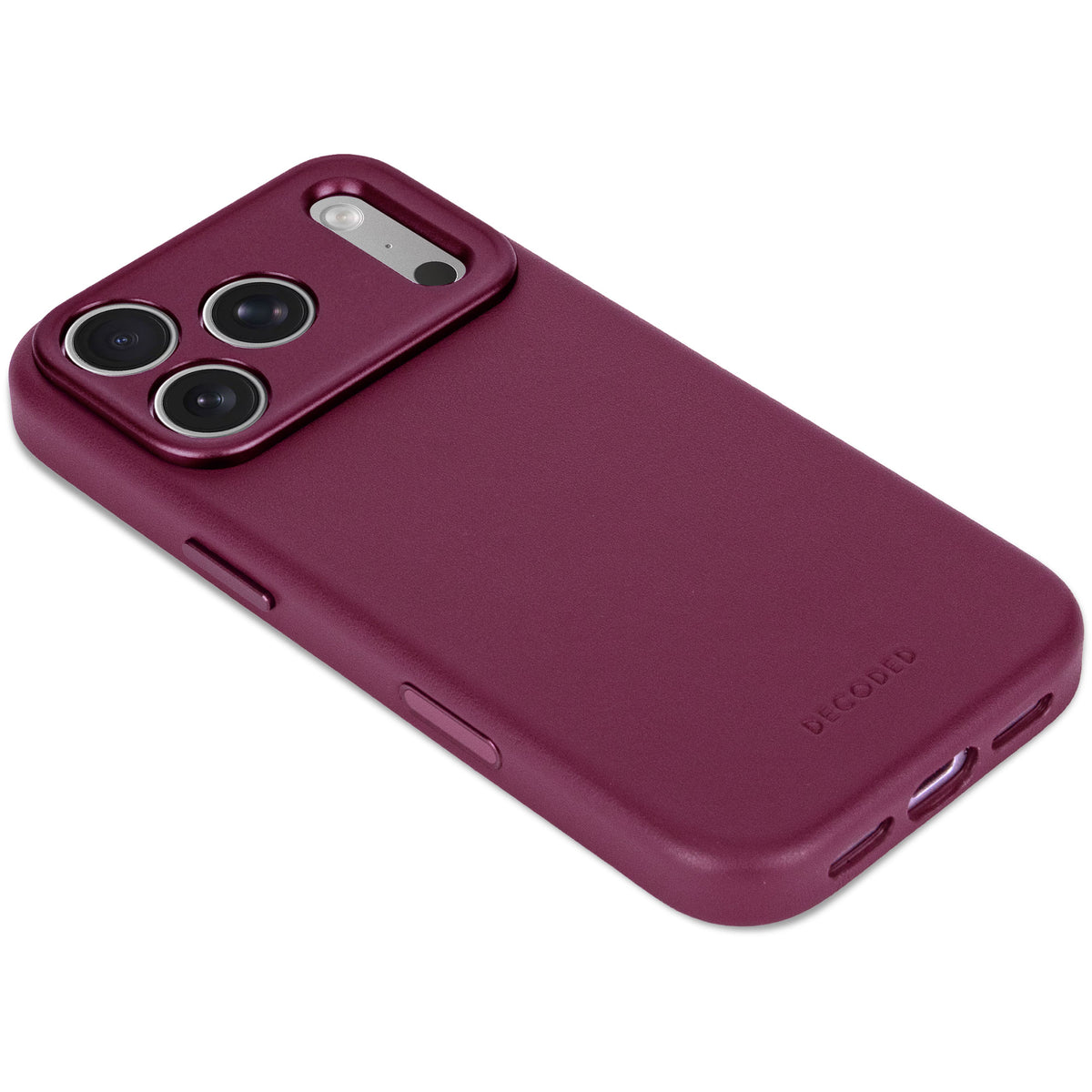 decoded leather Aubergine case
