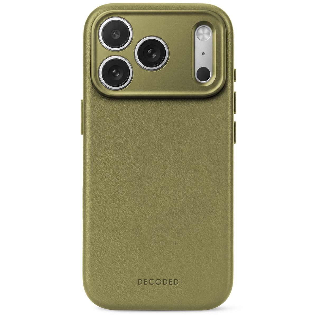 decoded leather Color Moss Green case