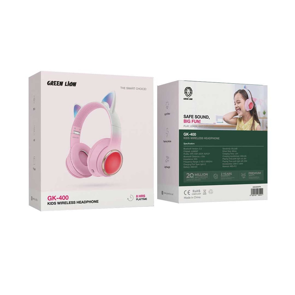 Green Lion GK-400 Kids Wireless Headphones