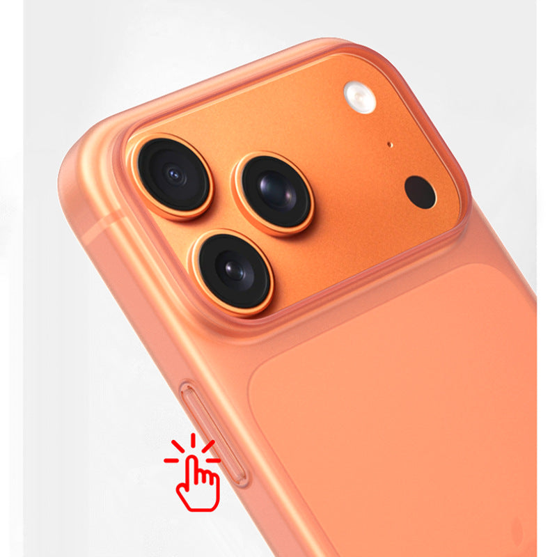 piblue Ultra Thin Soft Semi Orange Transparent Matte iPhone 17 pro max / iphone 17 pro