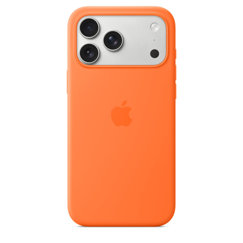 iPhone 17 Pro Max / 17 pro orange Silicone Case with MagSafe