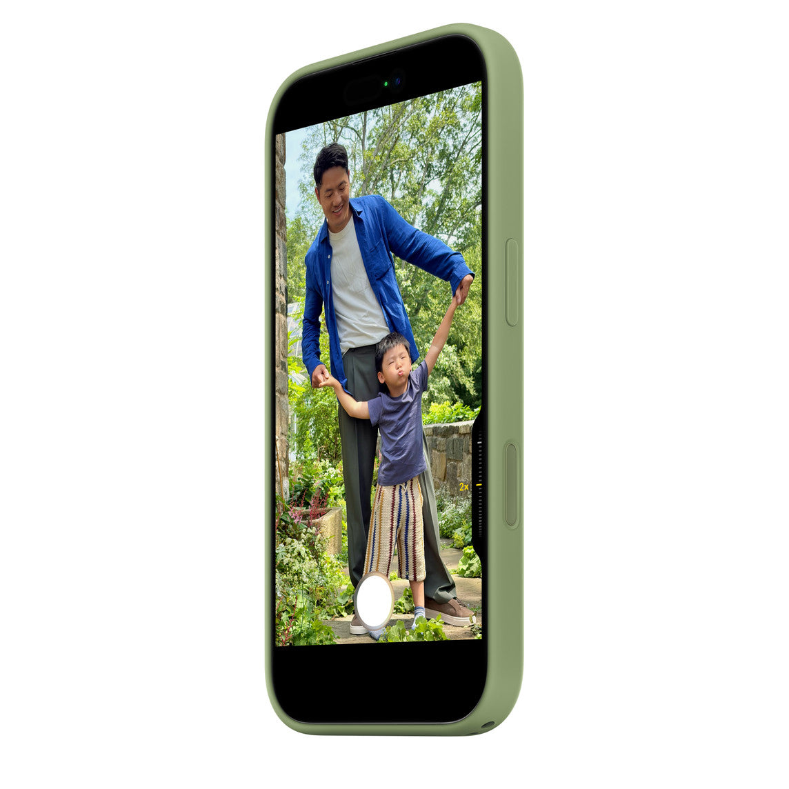 iPhone 17 Silicone Case with MagSafe And Camera Control – Light Moss