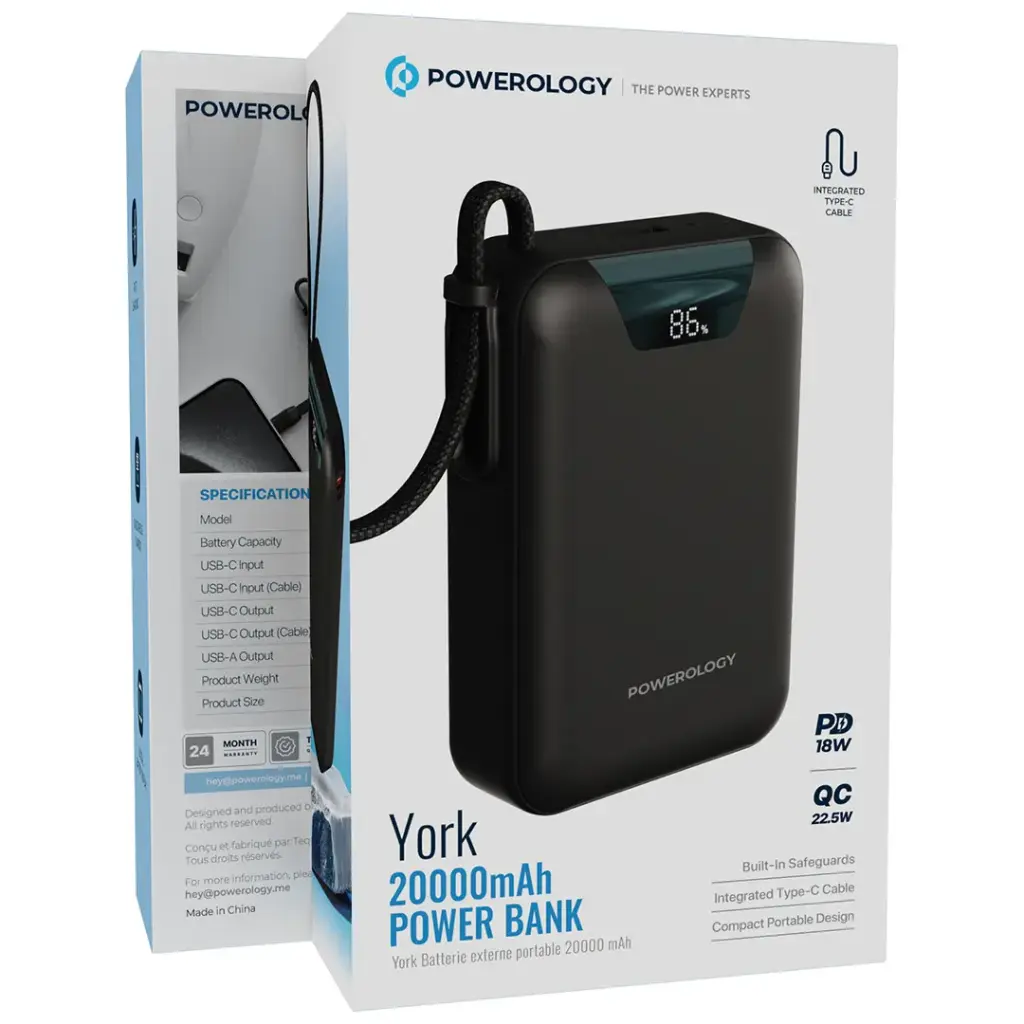 Powerology York 10000mAh | 20000mAh PowerBank