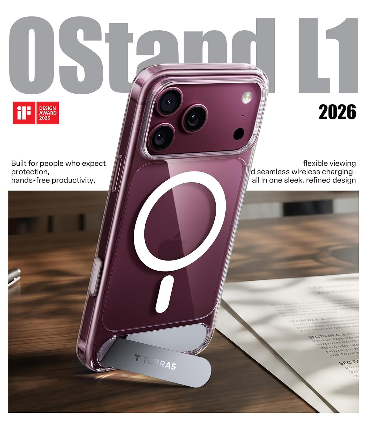 TORRAS Ostand L1 Clear Case