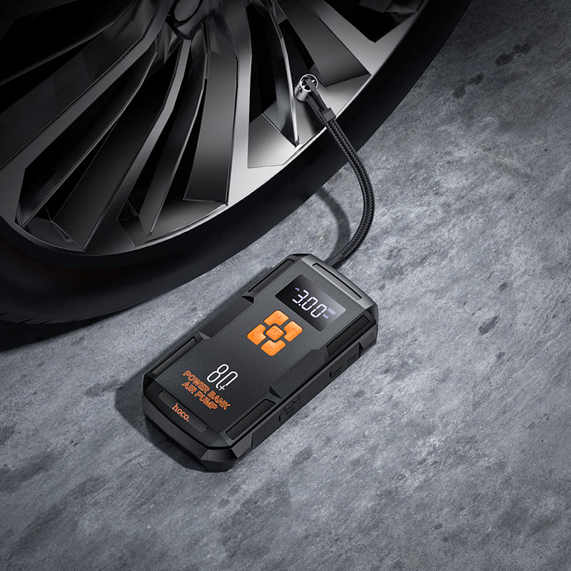 Hoco QS2 2 in 1 Portable Smart Jump Starter & Air Pump 8000 mAh