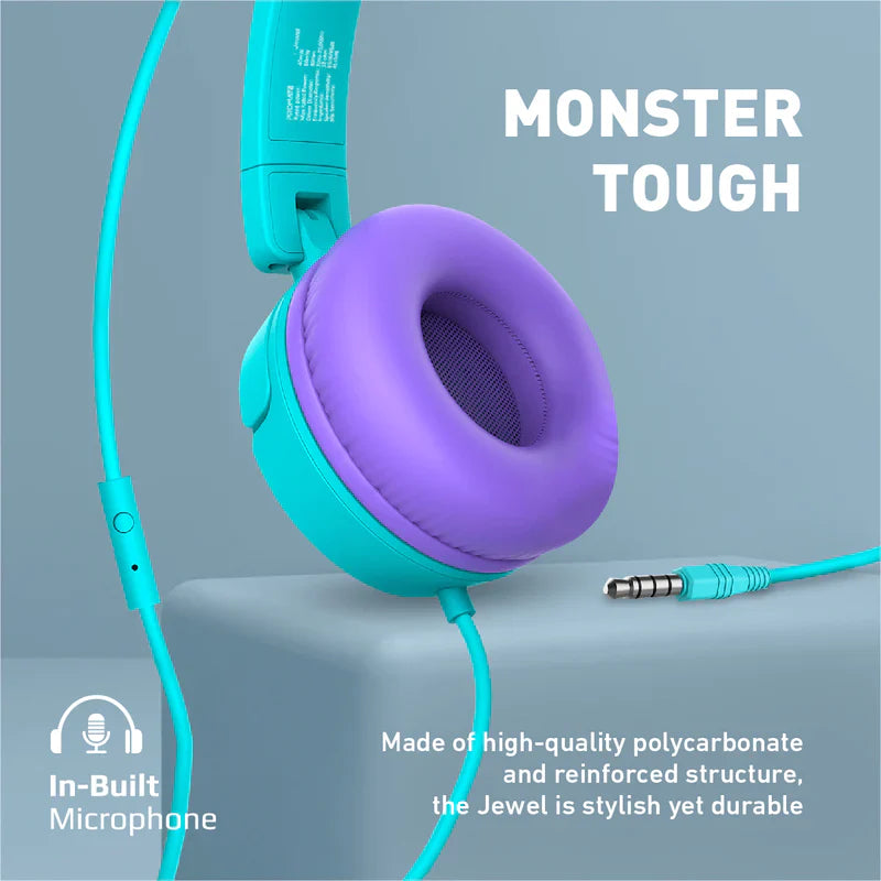 PROMATE HD Stereo KidSafe Wired Headset