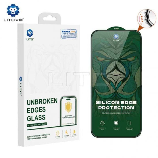 LITO D+ Ultra Silicone Edge Clear Full Glue Tempered Glass Screen Protector