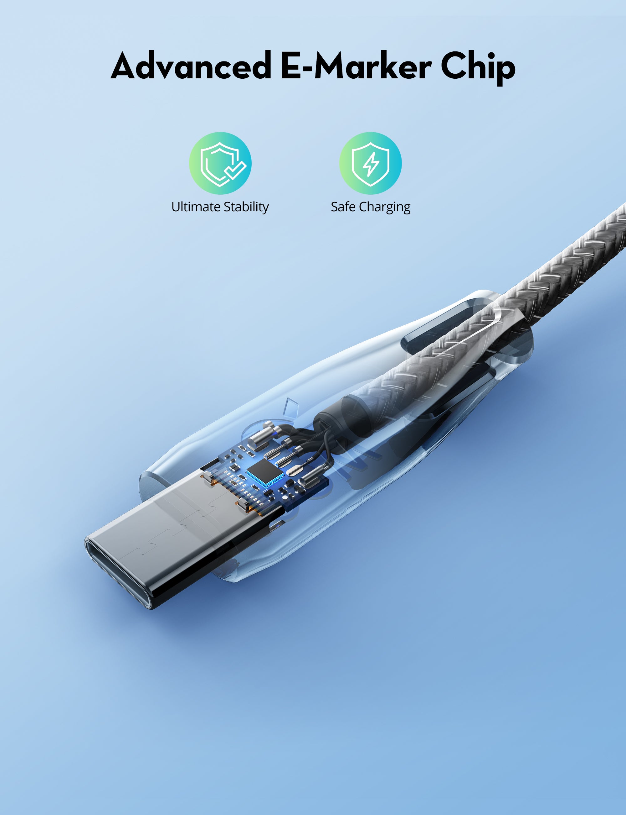 ravpower 100w 1.5m usb c to usb cable