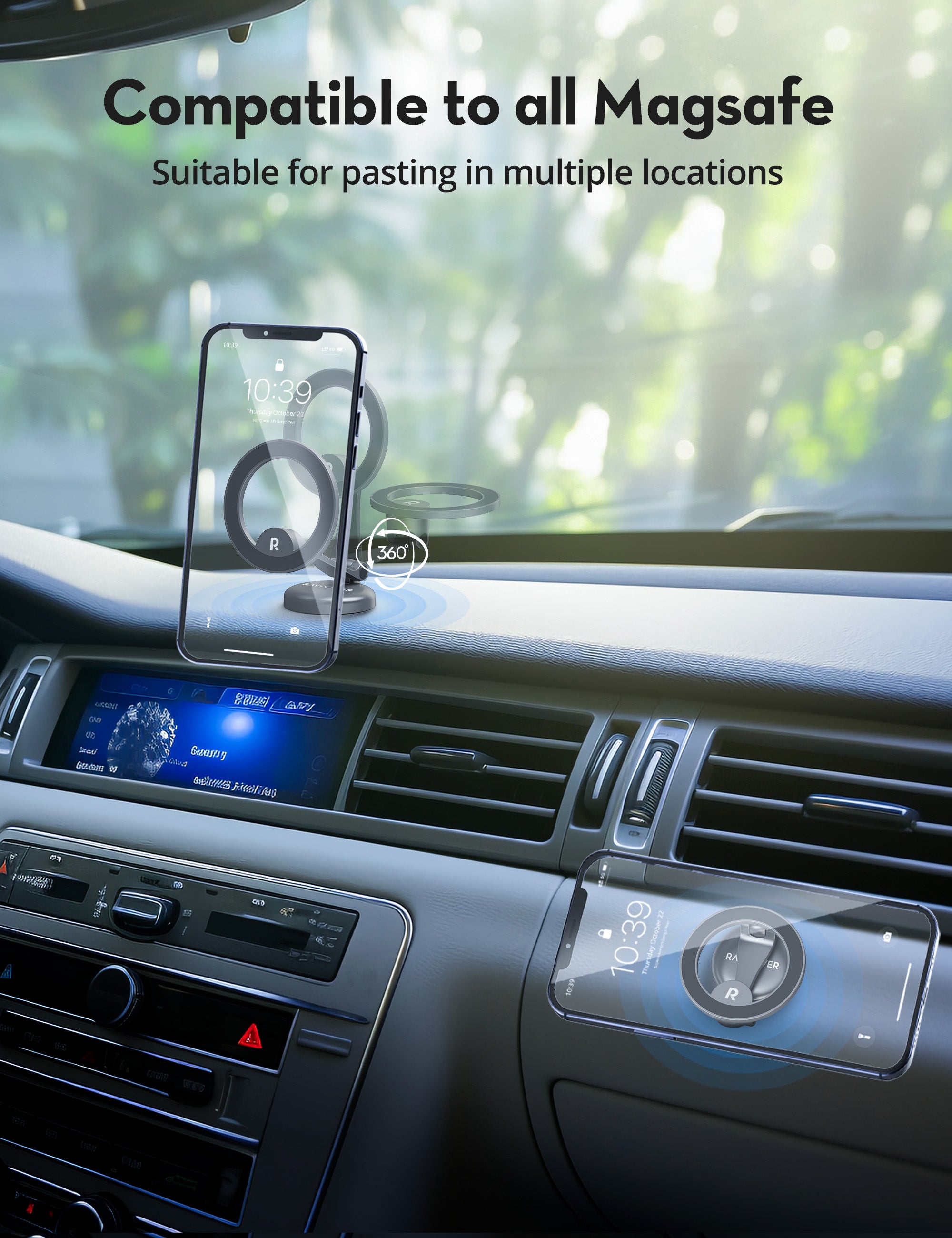 ravpower magnetic car phone mount