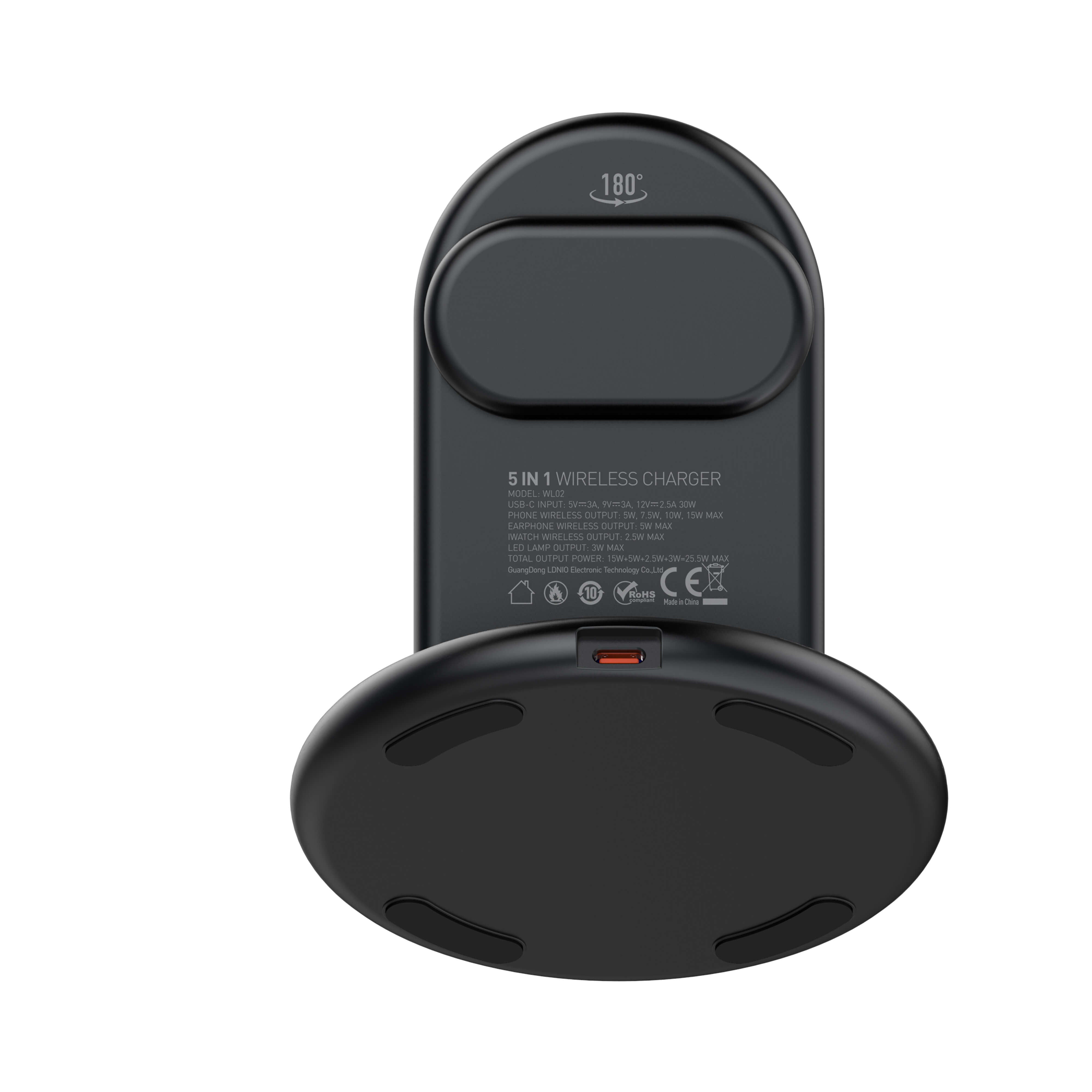 LDNIO WL02 5-in-1 Desktop Wireless Charging Station