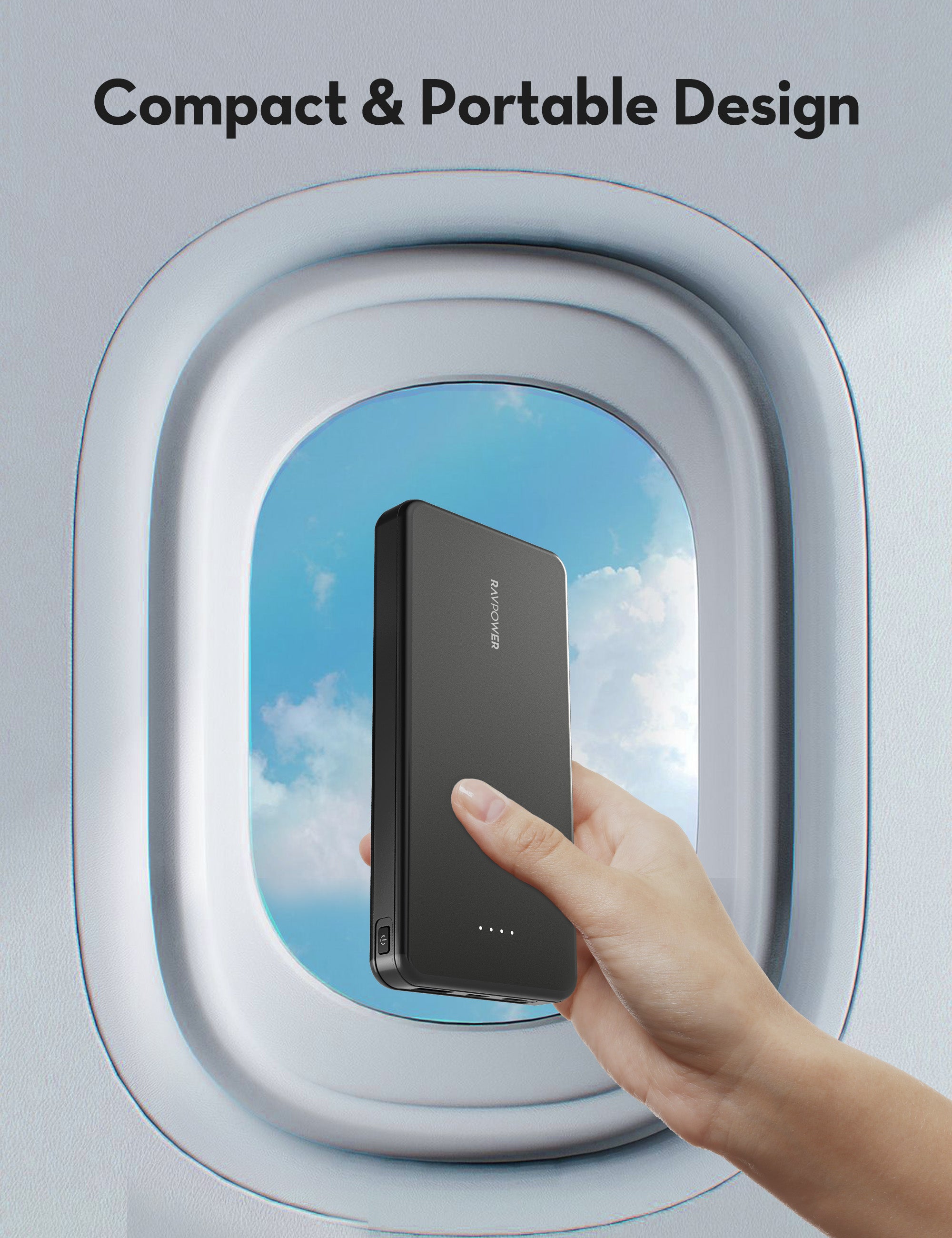 ravpower 10000 mah 15w 3 port powerbank