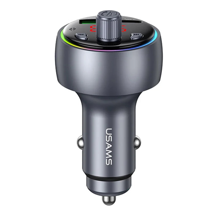 usams bt fm car charger