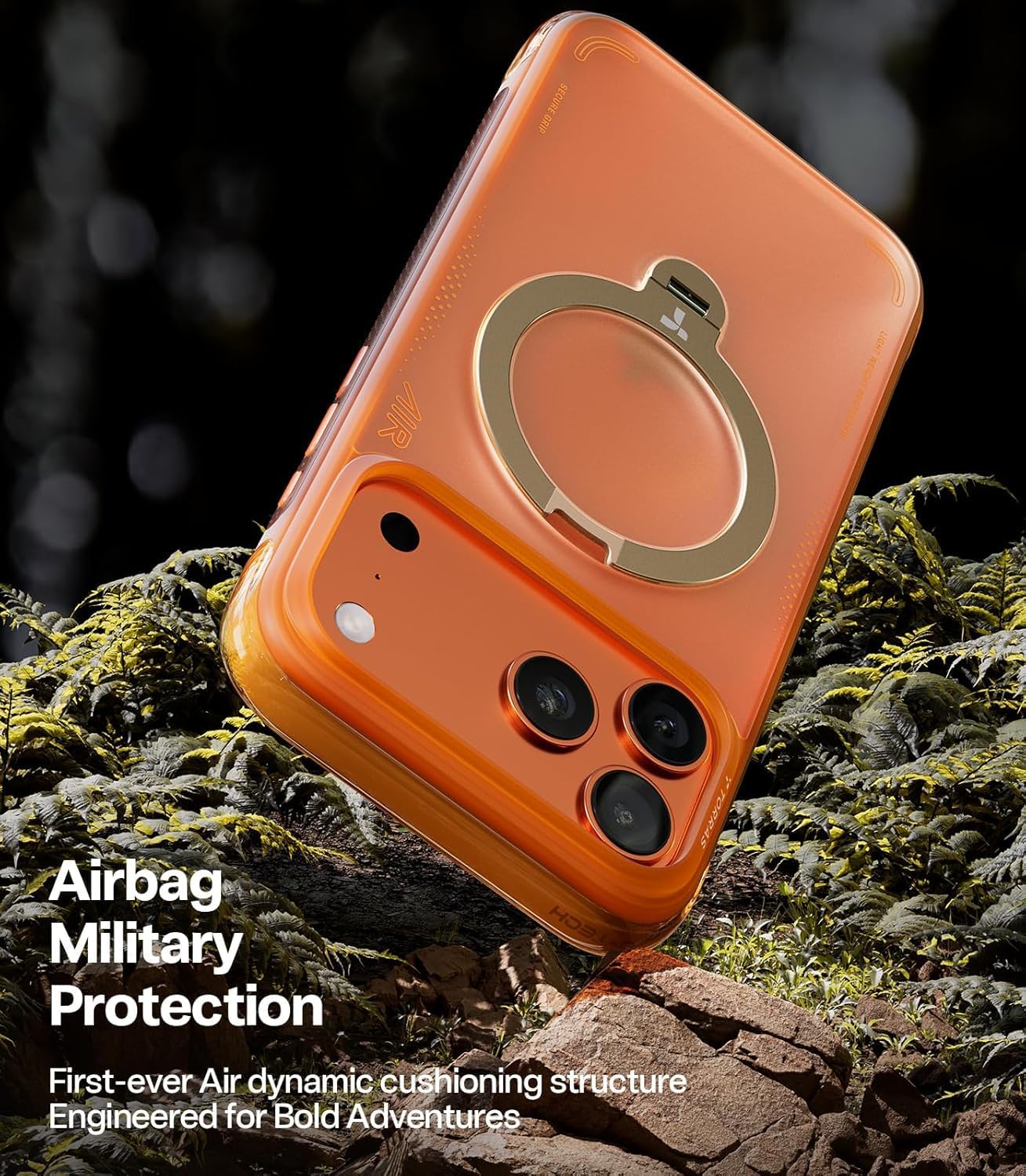 Torras Ostand  horizon orange Q3 Air for iPhone 17 Pro Max