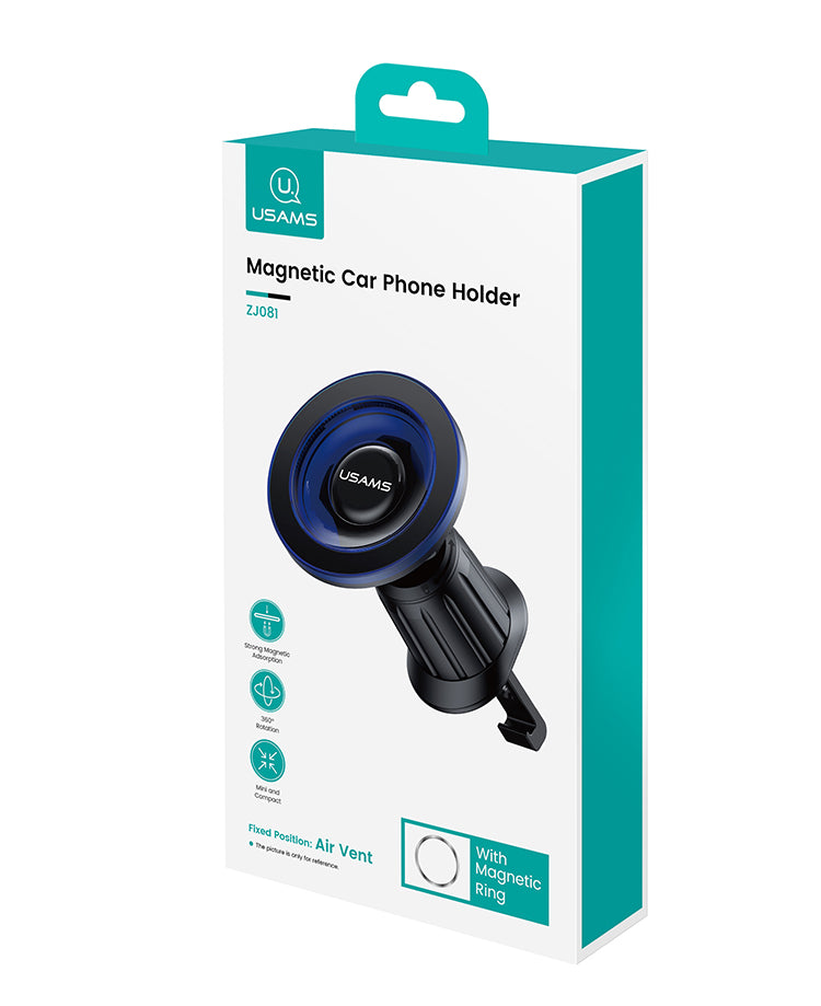 usams magnetic car phone holder