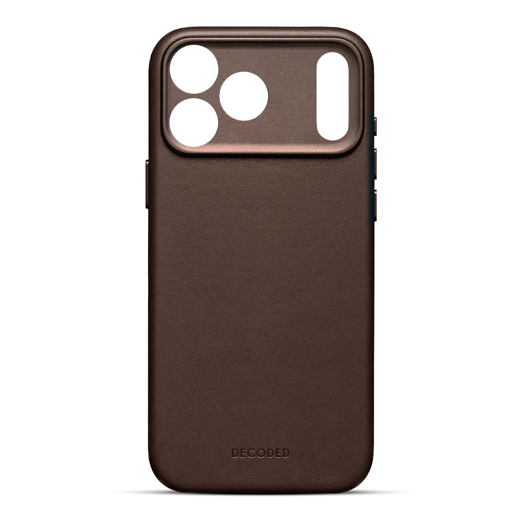 decoded leather chocolat brown case iPhone 17 pro max / iPhone 17 pro