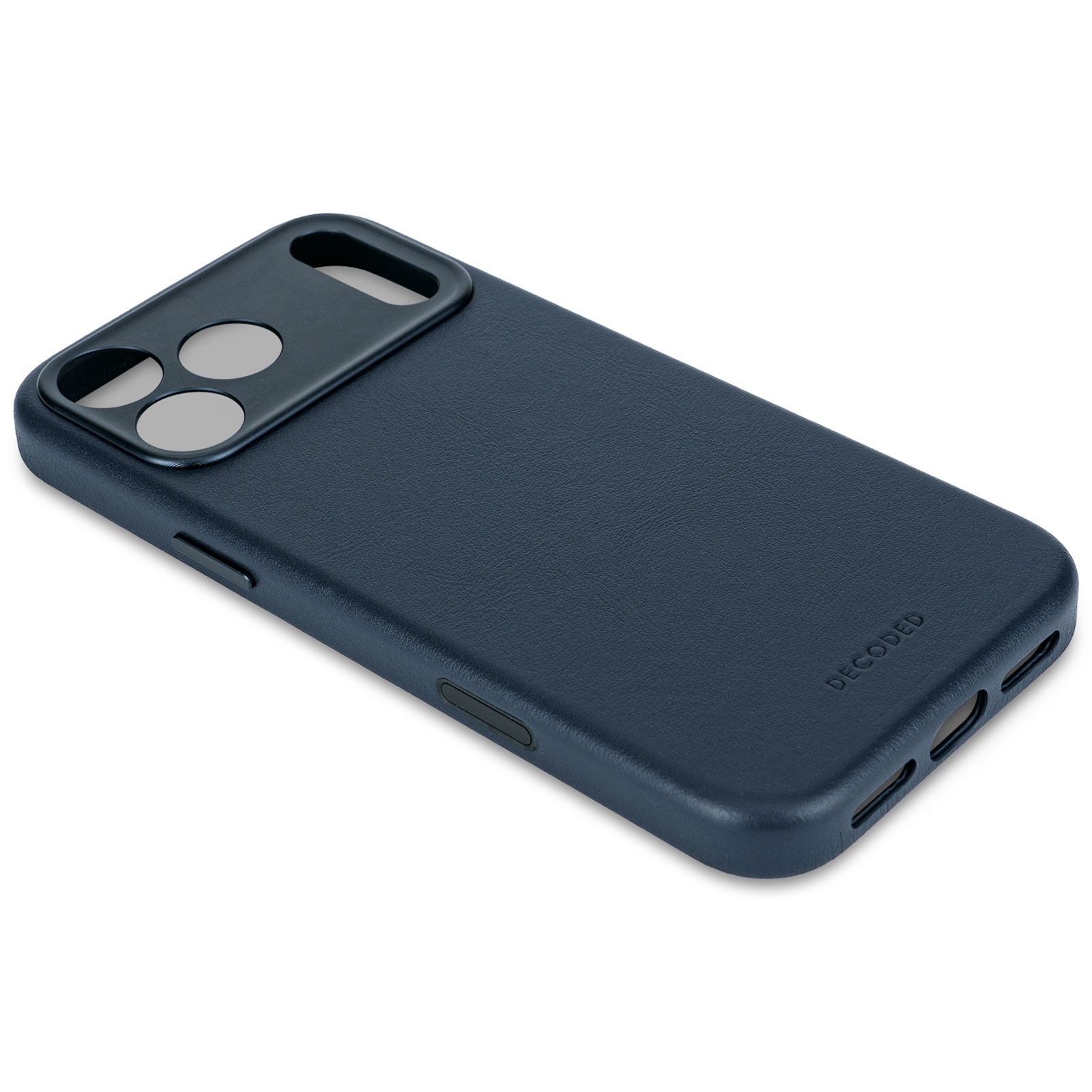 decoded leather navy shadow case iPhone 17 pro max / iPhone 17 pro
