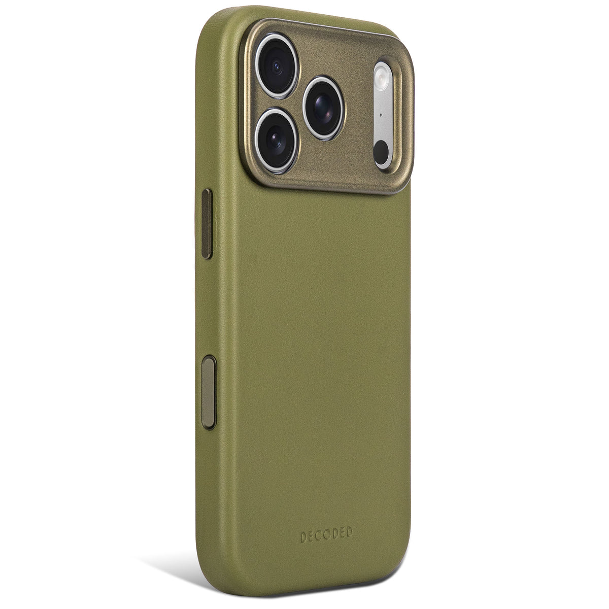 decoded leather Color Moss Green case