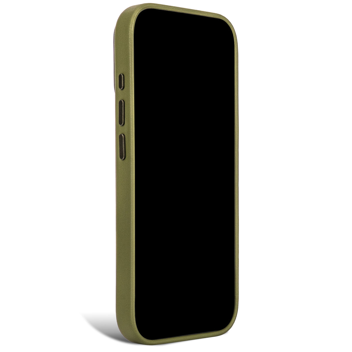 decoded leather Color Moss Green case