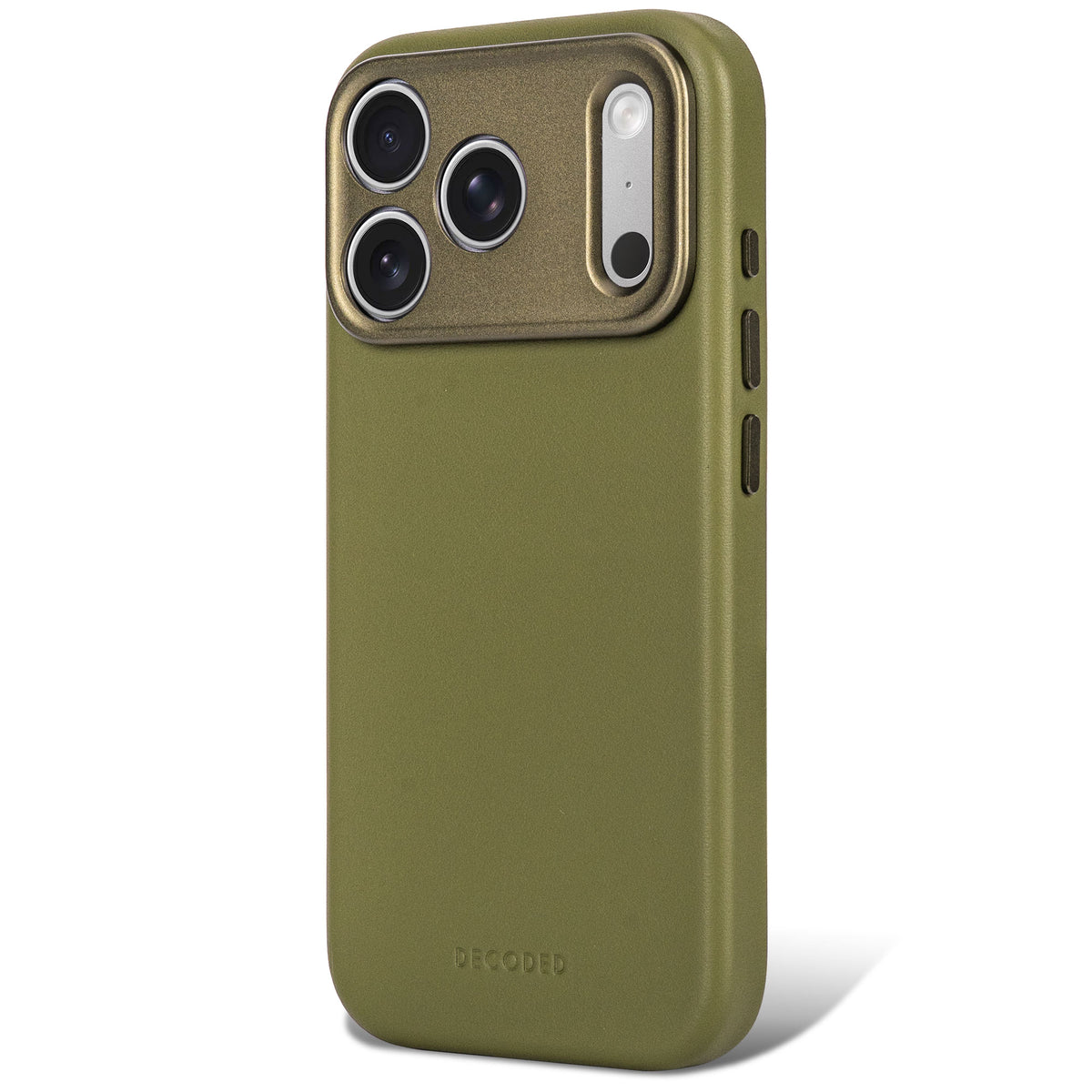 decoded leather Color Moss Green case