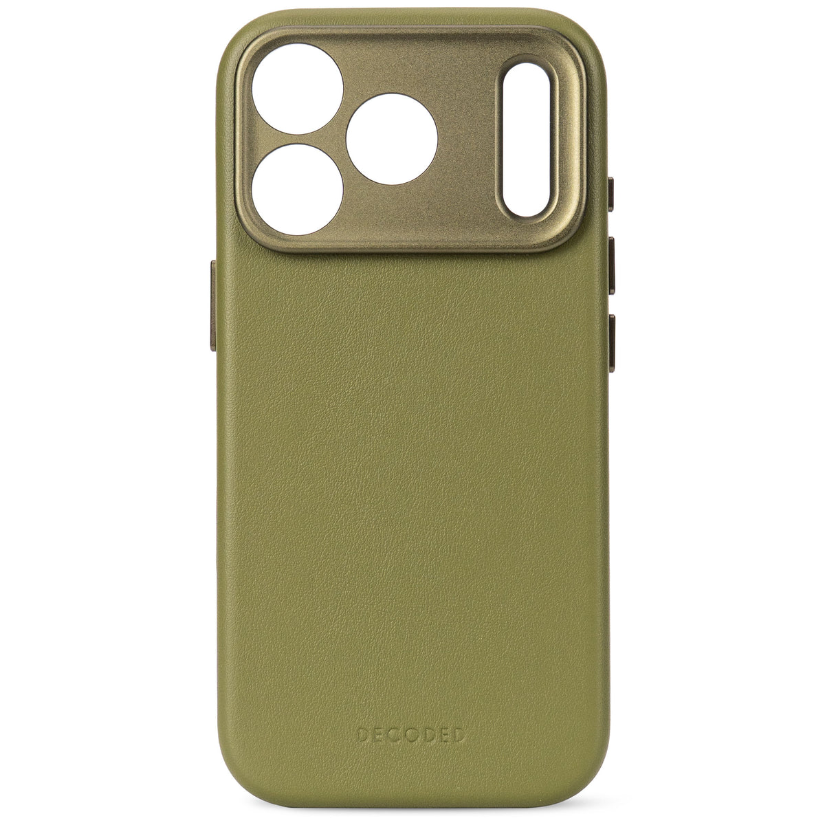 decoded leather Color Moss Green case