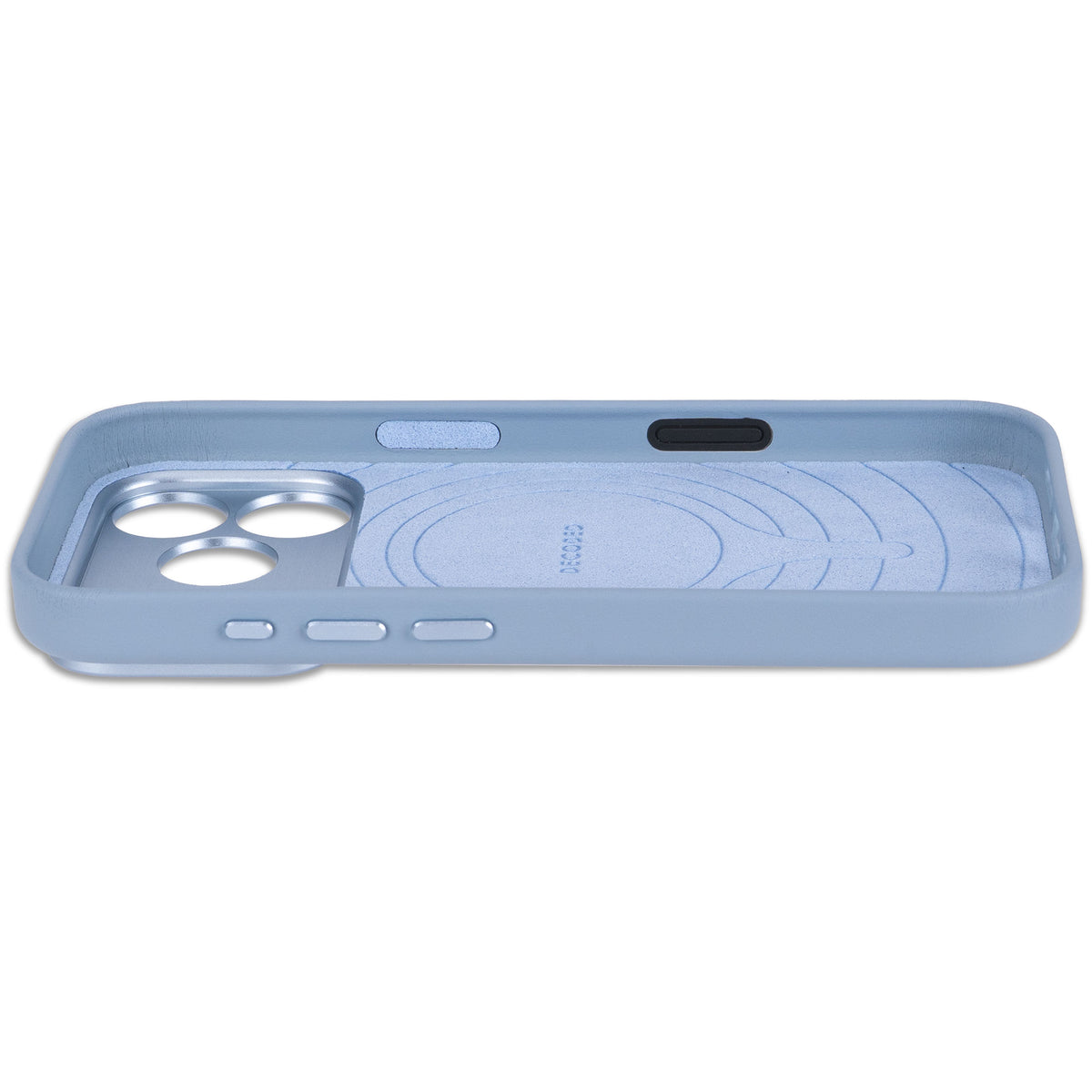 decoded leather Color Skye Blue case