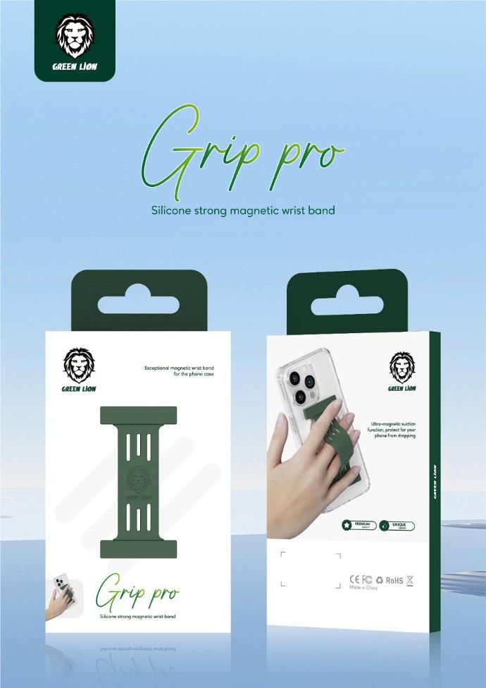 Green Lion Grip Pro Silicone Strong Magnetic Wrist Band