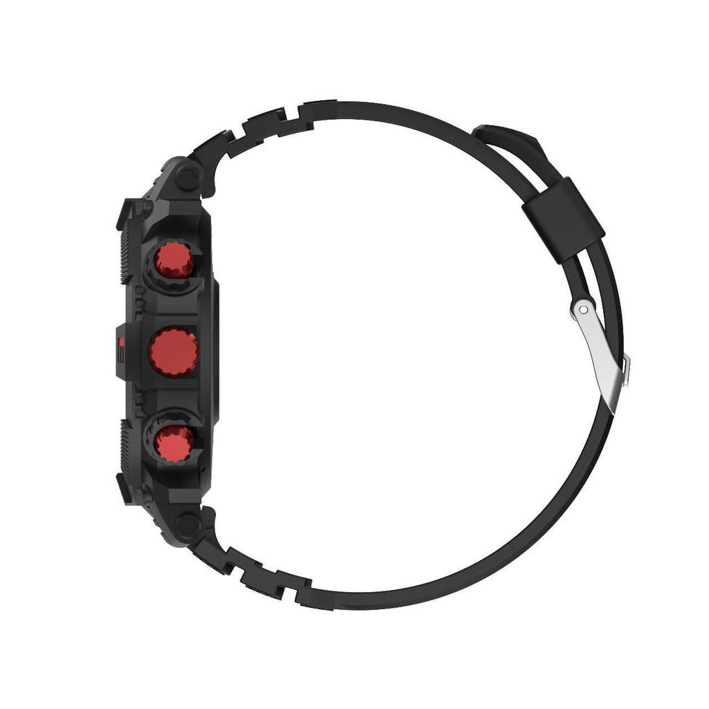 Green Lion GPS Pro Smart Watch - Black + Red