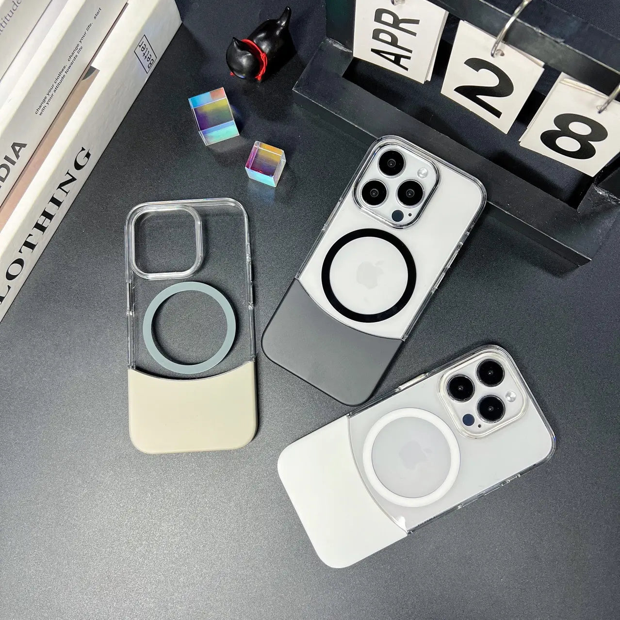 2 in 1 Removable HARD CASE (Anti-Yellowing)
