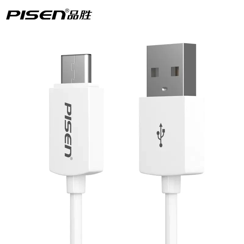 Pisen-Mr White USB-A to USB-C Cable 1000mm