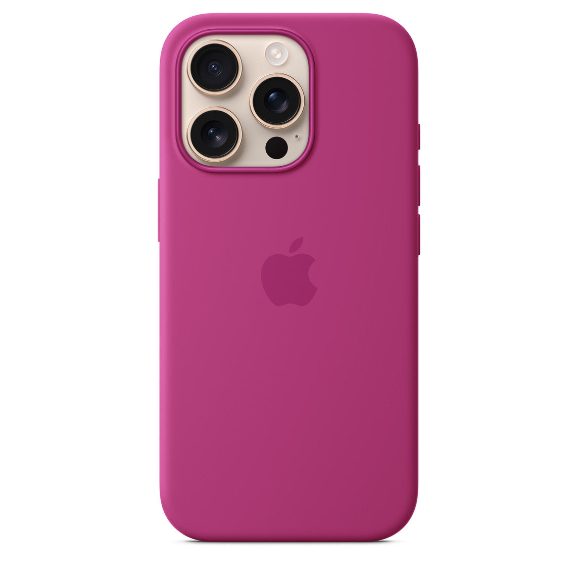 iPhone 16 Pro Max Silicone Case with MagSafe – Fushia