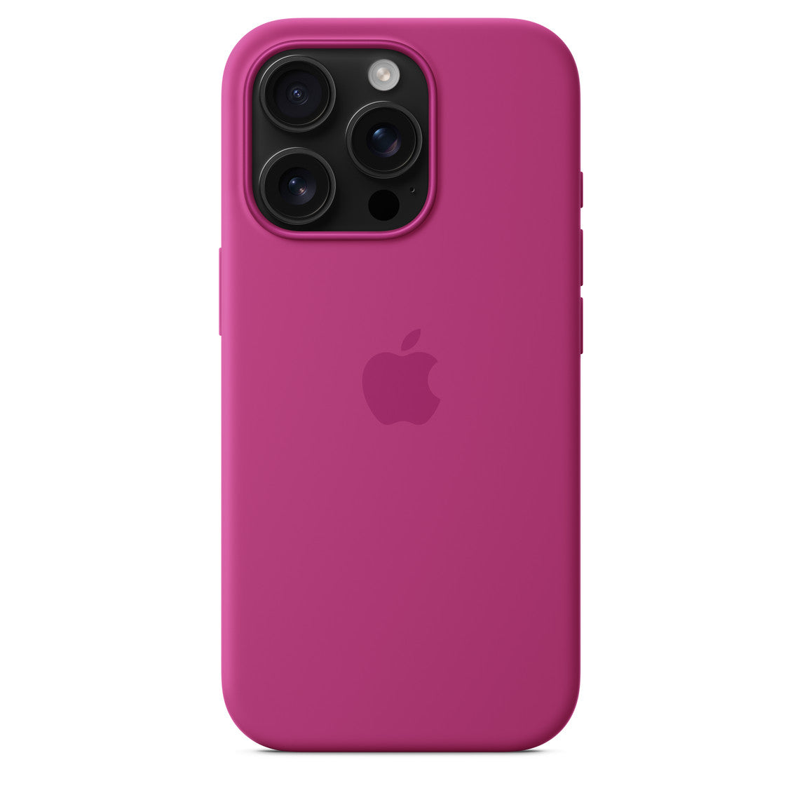 iPhone 16 Pro Max Silicone Case with MagSafe – Fushia