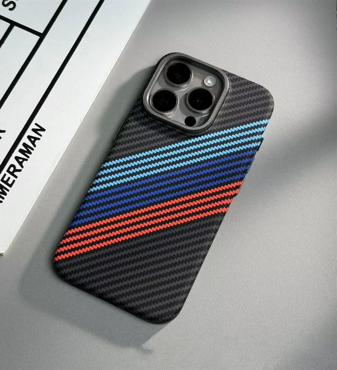 Knit Phone Case iPhone 17 Pro Case Carbon Stile M Power