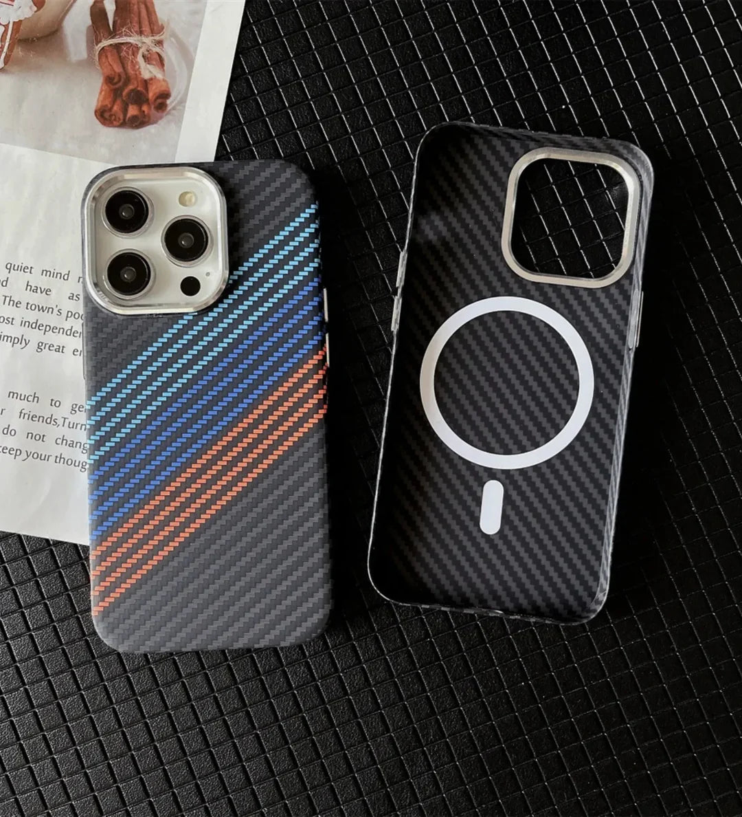 Knit Phone Case iPhone 17 Pro Case Carbon Stile M Power