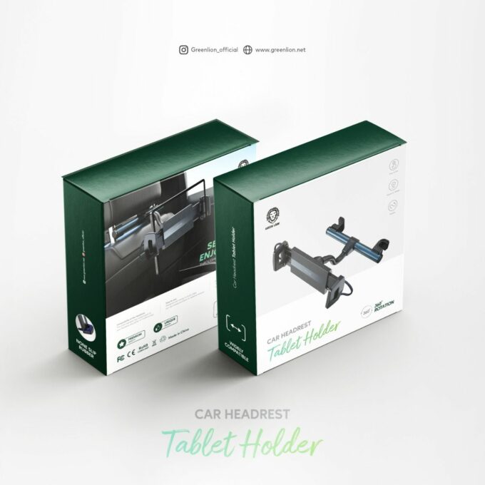 Green Lion Car Headrest Tablet Holder