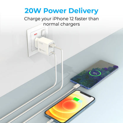 PROMATE 38W Ultra-Fast Charging Wall Charger