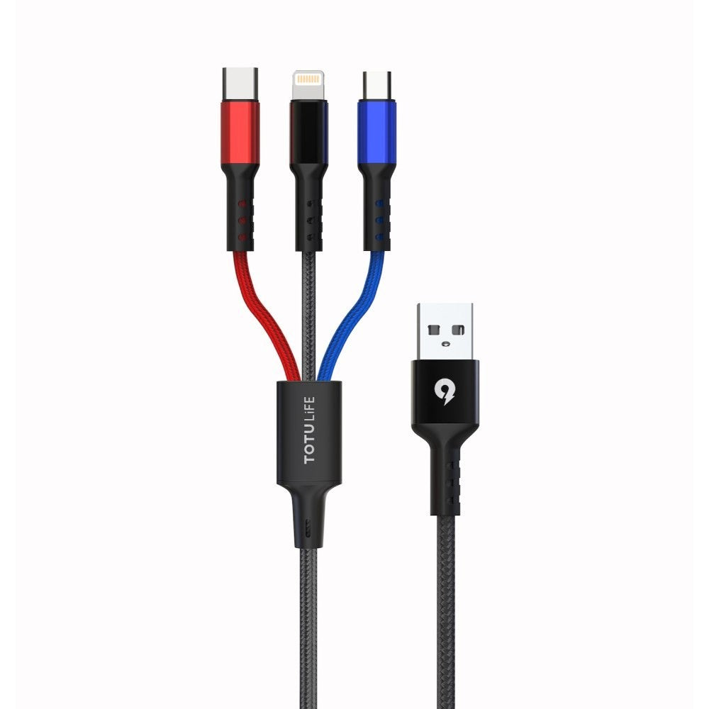 Totulife, Nylo 3In1 3.0A 1.2M Charging Cable